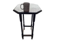 Alternative view of Vintage French Rectangular Barley Twist Leg Side Table Stand Display Plinth Pot Tabouret c1930-40's