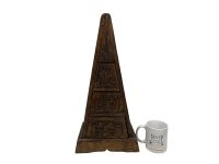 Alternative view of Vintage Asian Pyramid Chest Of Drawers Unit Brown Varnished Wood Wooden Storage Cabinet Small Store Desk Tidy circa 1980-90's