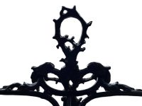 Alternative view of Antique English Significant Cast Iron Umbrella Walking Stick Stand Container Storage Doorway Hallway Decor Cloakroom Black c1900-10's