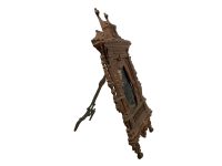 Alternative view of Antique French Copper Photo Picture Frame Opera Theatre Stage Display Heavy Metal Desktop Ornate Decorative Ornate c1900-1910's