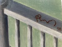 Alternative view of Vintage French Oil Painting "Contes D'Hoffman (Barcarolle)" Translated 'Hoffmans Stories' On Board Wall Decor Decoration c1998