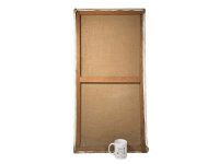 Alternative view of Vintage French Oil Painting "Elegance" On Canvas Mid Century Modern Well Dressed Lady Wall Decor Decoration Signed Hurth circa 1960's