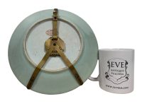 Alternative view of Antique Chinese French Magasins Du Louvre Paris Mint Green Decorated Wall Hanging Ceramic Plate Serving Dish Table Wall Decor c1900's