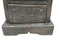 Alternative view of Vintage Asian Pyramid Chest Of Drawers Unit Brown Varnished Wood Wooden Storage Cabinet Small Store Desk Tidy circa 1980-90's