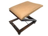 Vintage French Orthopedic Adjustable Footstool Foot Stool Rest Footrest circa 1960's