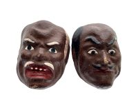 Vintage Indonesian Small Puppet Doll Theatre Dance Mask Face Decorative Wooden Decor Carving Sculpture Art c1970’s Vintage Indonesian Small Puppet Doll Theatre Dance Mask Face Decorative Wooden Decor Carving Sculpture Art c1970's