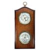 Vintage French Metal Wood Thermometer Barometer Barometre Weather Forecasting Instrument Hanging Wall c1980-90's