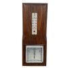 Vintage French Metal Wood Thermometer Barometer Barometre Weather Forecasting Instrument Hanging Wall c1970's
