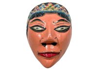 Vintage Indonesian Topeng Java Dance Mask Reproduction Wall Ornament Decorative Wooden Ornament Decor Carving Sculpture Art c1970-80’s Vintage Indonesian Topeng Java Dance Mask Reproduction Wall Ornament Decorative Wooden Ornament Decor Carving Sculpture Art c1970-80's