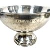 Vintage French Extra Large Ice Bucket Cooler Wine Champagne Diam's Bar Decor Display Wedding Metal circa 1990's