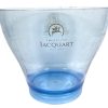 Vintage Champagne Jacquart French Clear Blue Plastic Wine Ice Bucket Cooler Display Stand Pot c1990-00's