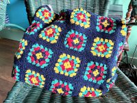 Vintage French Crochet Topped Decorated Woven Pillow Case Rectangular Cushion Pillow Cover Pillows Bed Chair Sofa circa 1970's