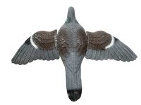 Vintage Italian Hunting Decoy Lifesize Wood Pigeon Grey Shooting Commercial Display Decorative Ornament c1990-2000's