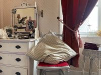 Vintage French Down Heavy Pillow Feather Pillow Insert Grandma Pillow Winter Cushion Bed Chair Sofa circa 1940's