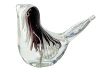 Vintage Italian Glass Bird Ornament Figurine circa 1970-80's