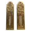 Vintage French Brass Finger Door Push Plates Decorative Fitting circa 1960-70's