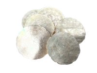 Antique Chinese Mother Of Pearl Circular Round Love Dove Flower Gaming Chip SOLD INDIVIDUALLY Counters Tokens Engraved c1800-1850's