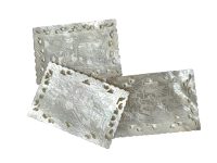 Antique Chinese Mother Of Pearl Rectangular Lattice Garden Scene Gaming Chip SOLD INDIVIDUALLY Counters Tokens Engraved c1800-1850's