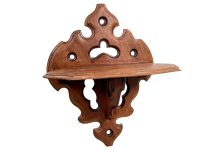 Vintage French Shelf Small Wooden Wood Wall Mounted Support Display Wall Hanging Display Decor Finishing circa 1950-60's