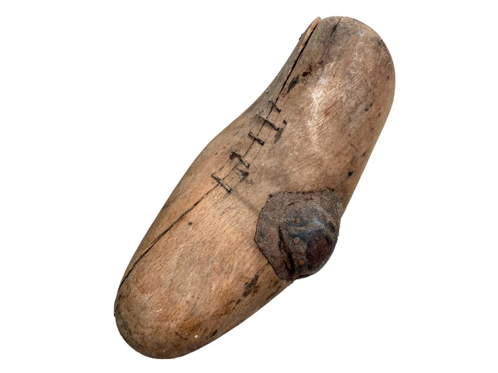 Antique French Bunion Shoe Stretcher Wooden Form Wood Cobbler Maker Ornament Display Decor Mid Century Fashion c1920's