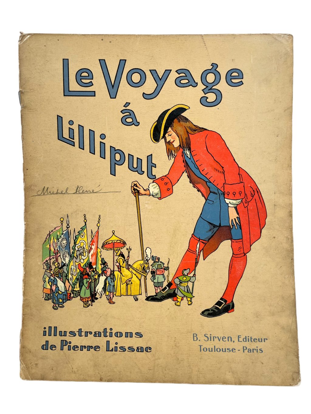 Antique French Journey To Lilliput Le Voyage A Lilliput Picture Book Collection Kids Storybook Memorabilia Collector circa 1920's