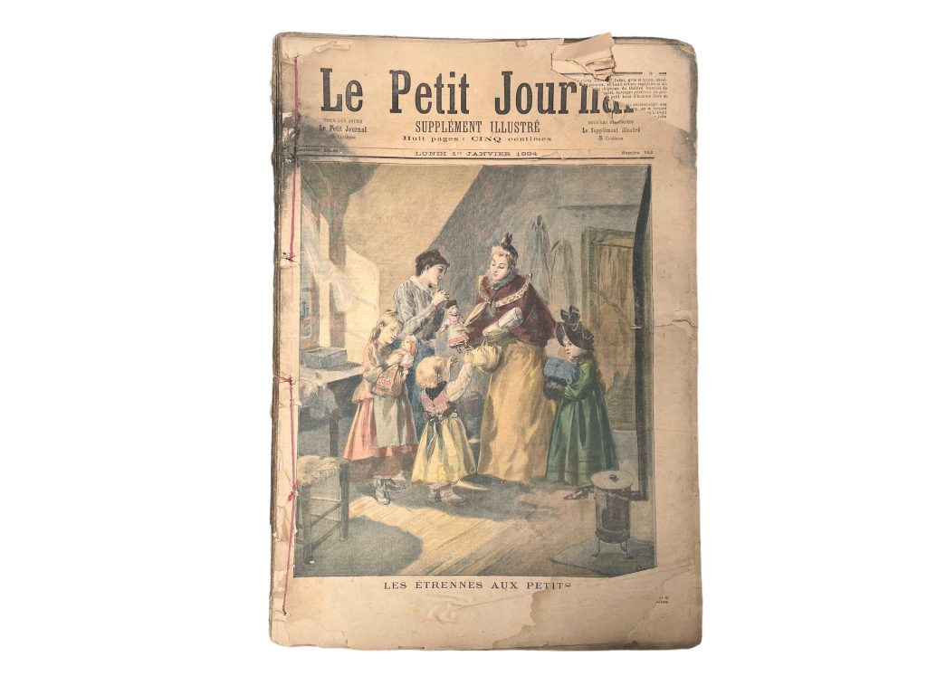 Antique French Job Lot Le Petit Journal Newspaper Supplement Illustre Number 163 to 215 Illustrations 8 Pages Per Edition Year 1894