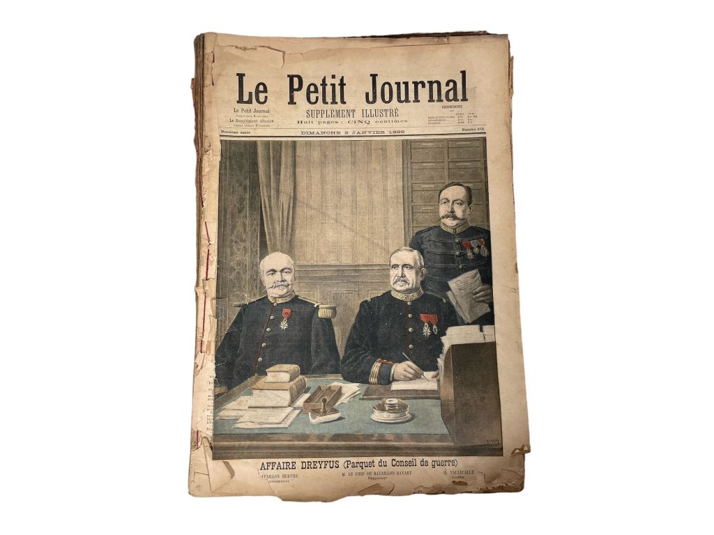 Antique French Job Lot Le Petit Journal Newspaper Supplement Illustre Number 372 to 423 Illustrations 8 Pages Per Edition Year 1898