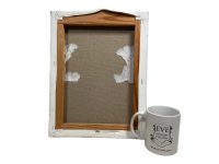 Alternative view of Vintage French Countryside Painting Acrylic Skyline Trees Tree Woodland Field Scenic Path On Canvas circa 1990's