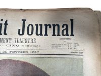 Alternative view of Antique French Job Lot Le Petit Journal Newspaper Supplement Illustre Number 322 to 340 Illustrations 8 Pages Per Edition Year 1897