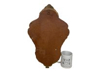 Alternative view of Vintage French Heavy Glass Wood Resin Reproduction Ornate Gold Wall Hanging Glass Mirror Decorative Cloakroom c1960-70's