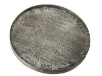 Alternative view of Vintage French Philippe III DIT Tin Collectors Medal Medallion Coin Decorative Ornament c1970-80's