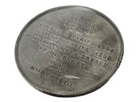 Alternative view of Vintage French King Henri IIII Tin Collectors Medal Medallion Coin Decorative Ornament c1970-80's