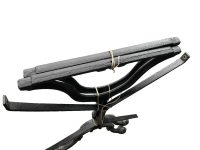 Alternative view of Vintage French Black Cast Iron Table Frame Stand Garden Patio MISSING PARTS circa 1970-80's