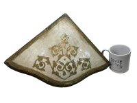 Alternative view of Vintage Italian Corner Shelf Florentine Style Florence Gold Ornately Decorated Small Wall Hanging Plinth Display c1960-70's