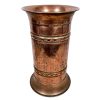Vintage French Villedieu Copper Metal Umbrella Walking Stick Stand Storage Pot Container Hallway Entryway Fireplace c1970-80's