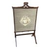 Antique French Screen Paravan Fireguard Gold Black Fire Screen Shield Divider Partition Decor Prop Furniture Chateaux Manoir c1920's