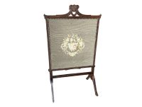 Antique French Screen Paravan Fireguard Gold Black Fire Screen Shield Divider Partition Decor Prop Furniture Chateaux Manoir c1920's