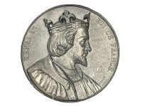 Vintage French Henri I DIT Tin Collectors Medal Medallion Coin Decorative Ornament c1970-80's