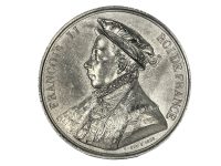 Vintage French Francois II ROI Tin Collectors Medal Medallion Coin Decorative Ornament c1970-80's