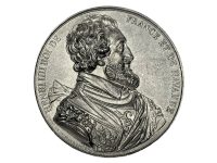 Vintage French King Henri IIII Tin Collectors Medal Medallion Coin Decorative Ornament c1970-80's