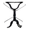 Vintage French Black Cast Iron Table Frame Stand Garden Patio MISSING PARTS circa 1970-80's