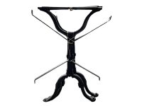 Vintage French Black Cast Iron Table Frame Stand Garden Patio MISSING PARTS circa 1970-80's