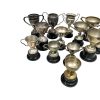 Vintage English Silver Plated Engraved Trophy Cup Collection Job Lot Of Thirteen Prizes Awards c1950-1980s