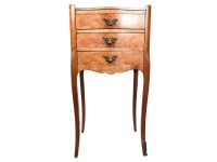 Vintage French Wooden Small Nightstand Sideboard Bedside Cabinet Rest Cupboard Small Storage Unit Wood Display c1950's