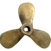 Vintage French Bronze Metal Ship Boat Propeller Tarnish Patina circa 1950-70's