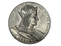 Vintage French Philippe IV DIT Tin Collectors Medal Medallion Coin Decorative Ornament c1970-80's