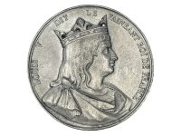 Vintage French Louis V DIT Tin Collectors Medal Medallion Coin Decorative Ornament c1970-80's