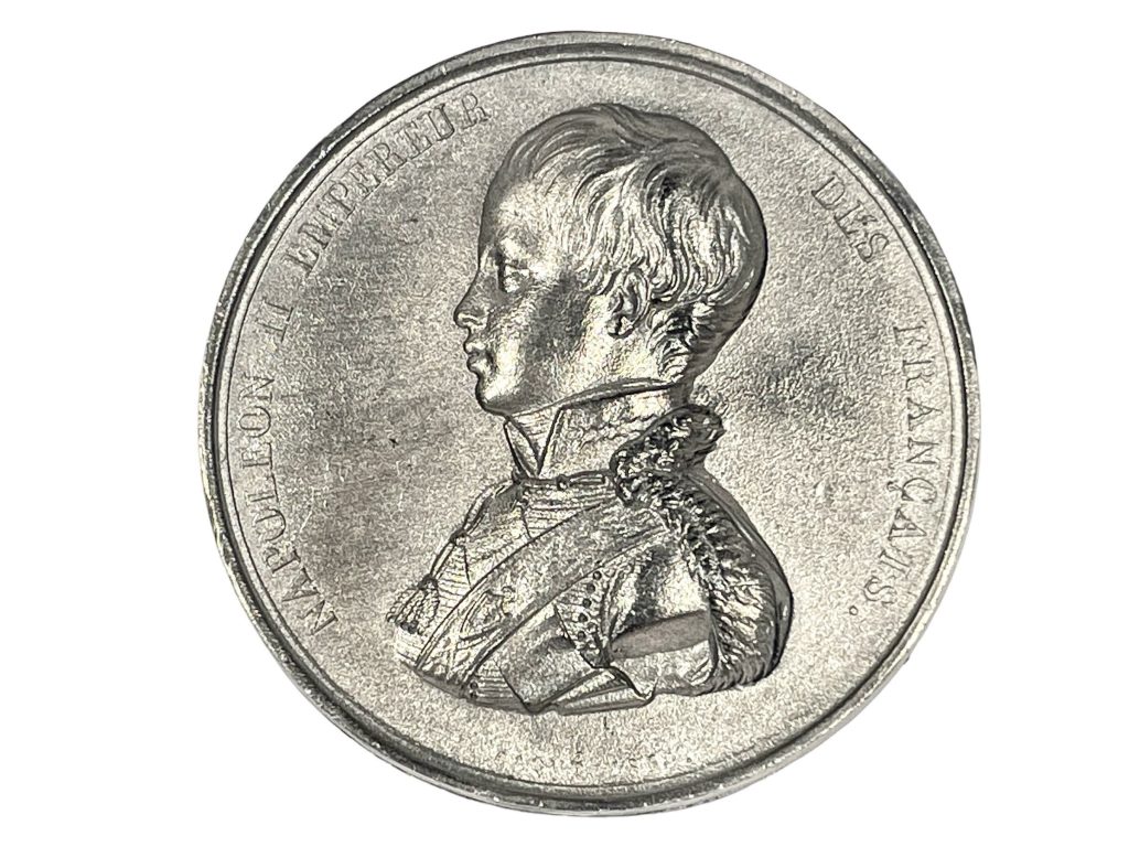 Vintage French Napoleon II Empereur Tin Collectors Medal Medallion Coin Decorative Ornament c1970-80's