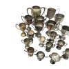 Vintage English Silver Plated Engraved Trophy Cup Collection Job Lot Of Nineteen Prizes Awards c1950-1980s