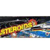 Atari Asteroids Gamer Wall Hanging Vintage Worn Look Faux Game Cabinet Amusement Arcade Retro Sign Shop Wood Advertising Sign